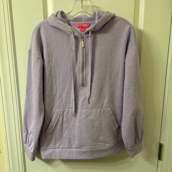 Lilly Pulitzer Lavender Zip-Up Sweatshirt - Picture 1 of 6